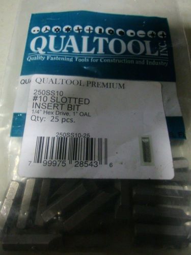 Qualtool Premium 250PB3-50 1/4-Inch Hex Drive Phillips Insert Bit 25 pcs