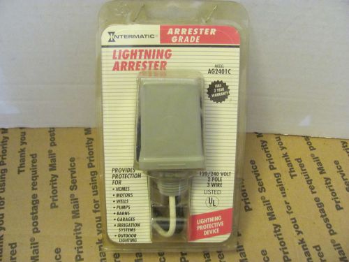 Intermatic Model AG2401C Lightning Arrestor.NEW. 120/240Volt. 2 Pole, 3 Wire.