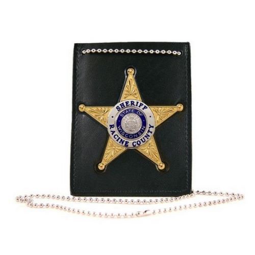 Boston Leather 400-4022 Neck Chain Badge-Id Holder Badge Blackinton Bh1901