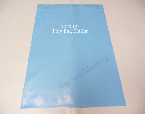 30 BABY BLUE POLY BAG MAILING ENVELOPES 10&#034;x 13&#034; BOUTIQUE COLOR SELF-SEALING