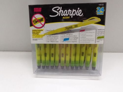 Sharpie Accent Highlighter, Yellow, 24 Pack - NWT