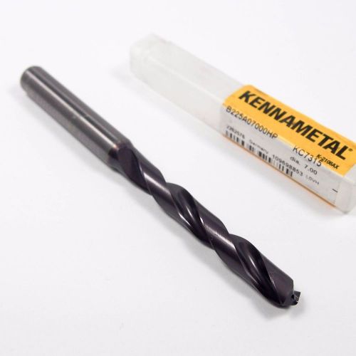 Kennametal carbide coolant jobber drill 7mm 0.2756&#034; tialn kc7315 2262576 [445] for sale