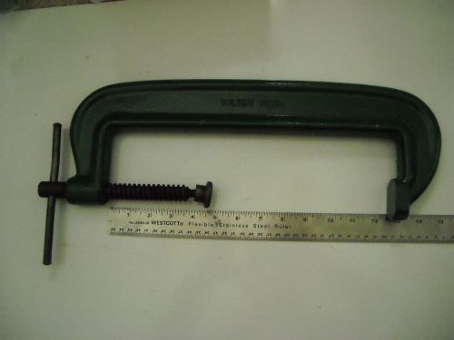 WILTON-112 -C-CLAMP-8-12&#034; CAP.HEAVY DUTY 10+ POUND-GD. USED COND.-U.S.A.-WELDERS