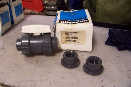 NEW HAYWARD 1&#034; PVC TRUE UNION BALL VALVE SOCKET &amp; THREADED TYPE VITON TB10100ST