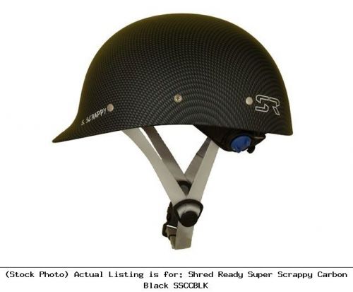 Shred Ready Super Scrappy Carbon Black SSCCBLK Helmet