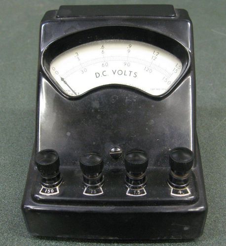 Welch Scientific DC Volt Meter 0-150 Cat. No. 3031F Voltmeter