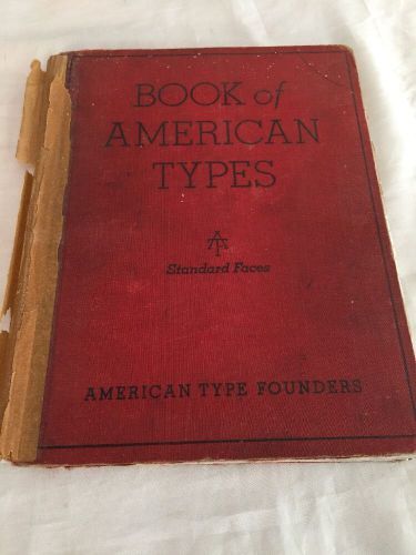 American Type Founders Company Specimen Book of American Type Styles-1934