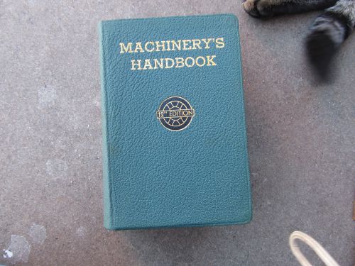 Vintage 1943 Machinery&#039;s Handbook 11th Edition With Thumb Index