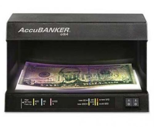 AccuBanker D63 Compact Counterfeit Detector with UV Ultraviolet and Watermark