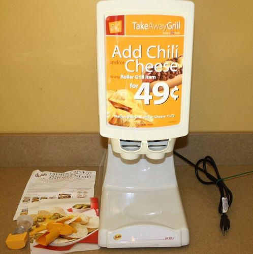 Gehl Hot Top 2 Dual Nachos Cheese Sauce &amp; Chili Machine Warmer Dispenser HT2-04