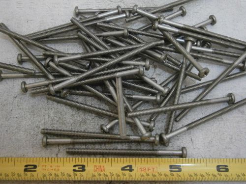 Machine screws #6/32 x 2-1/2&#034; long pozi pan head stainless steel lot of 51 #5955 for sale