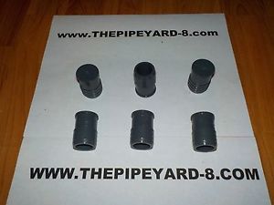 1&#034; BARBED CAPS, SCH 40 GRAY, SPEARS #RV1L12, LOT OF 6