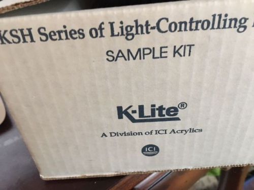 Light controlling lenses - KSH SERIES SAMPLE KIT