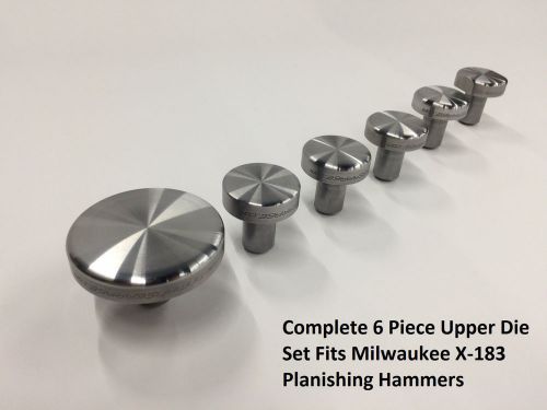 Milwaukee planishing hammer x-183 6 piece upper die set for sale