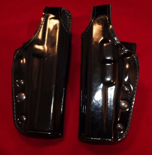 GOULD &amp; GOODRICH Pistol Holster Model OYA 22R SIG 45 Pair, One Right and Left