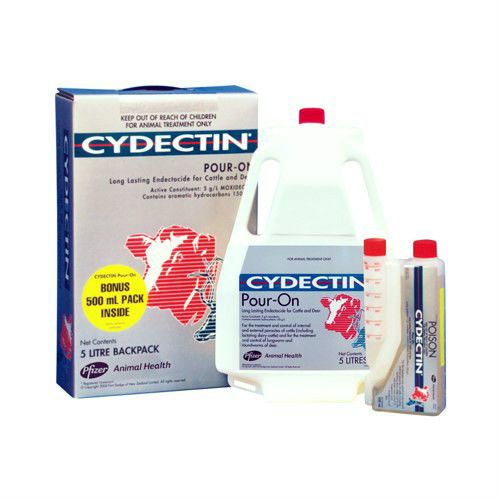 CYDECTIN POUR-ON FOR CATTLE 5.5L (Equiv Cattleguard &amp; Maximus Pour-On&#039;s)