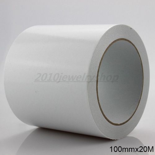 100mm x 20M Double Side Adhesive Tape Office Tape School Supplies DIY Craft 1Rol