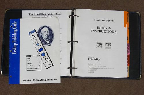 Franklin Estimating Systems, 1996 Pricing Catalog