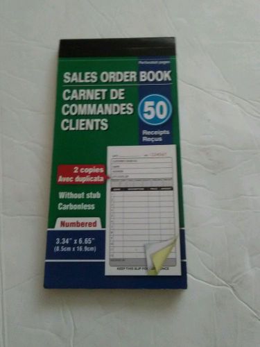 Greenbrier Sales Order Book 50 Receipts 2 Copies Carbonless