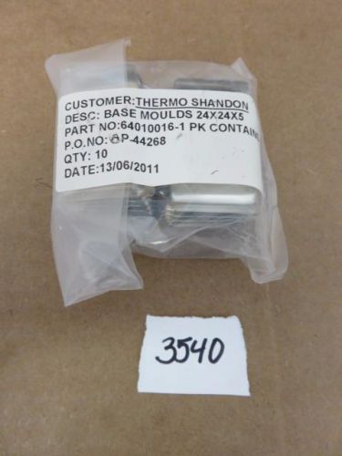 Thermo Shandon 64010016 Stainless Steel Base Molds 24 x 24 x 5mm Pack of 10