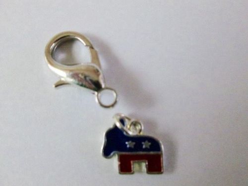ZIPPER PULL DEMOCRAT DONKEY ,PURSE. JACKET ,KEY CHAIN,POLITICAL,ELECTION,VOTE