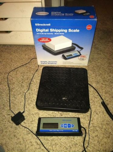 Brecknell PS150 150lb shipping wt all metal floor bench scale US Free Shipping