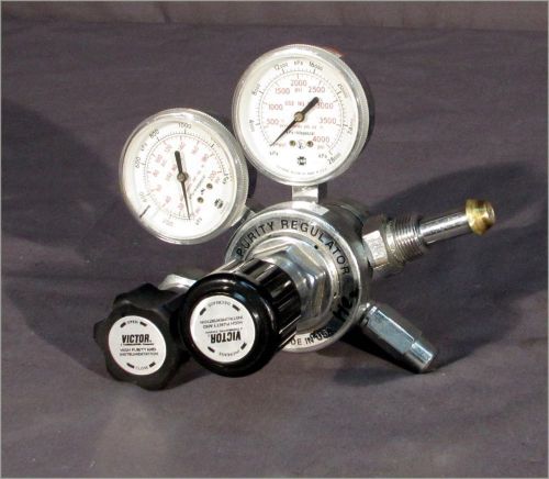Victor hpt270-125-580-dk high purity gas regulator 0-125psi/3k max in, cga-580 for sale