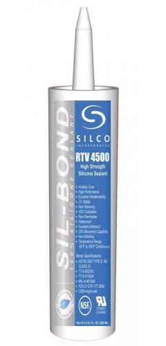 lot 6 Food Grade RTV Silicone Sealant Adhesive White 10.3oz color white