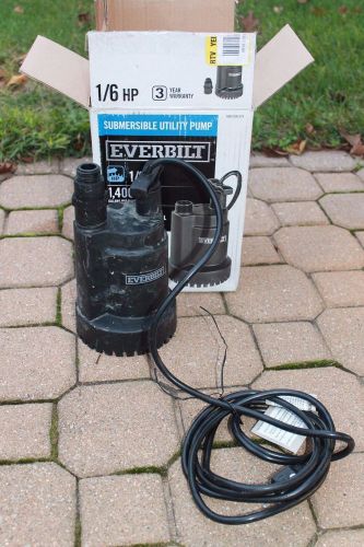 Everbilt UT00801 1/6 HP Submersible Utility Pump (B1)