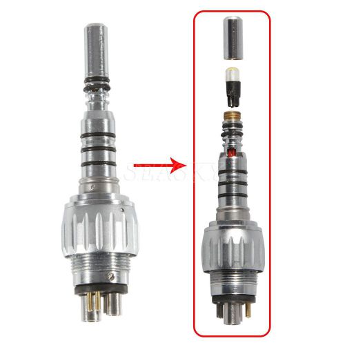 Dental 6 hole pin quick coupler for kavo fiber optic handpiece led turbine for sale