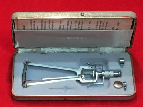 Vintage WINTERS SCHIOETZ Tonometer Improved ~ No. 3147