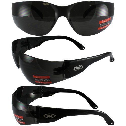 Global Vision Rider Super Dark Lens Safety Glasses Motorcycle Glasses ANSI Z87.1