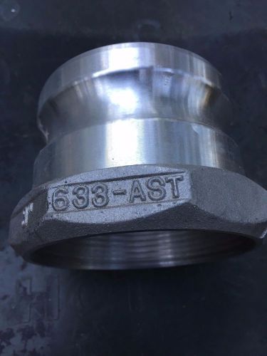 3” sand cast aluminum cam &amp; groove part a - female npt x male adapter for sale