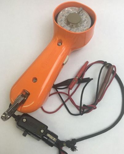 Vintage GTE Orange Lineman Butt Line Test Telephone Automatic Electric USA