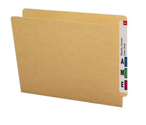Smead End Tab Folder, Straight-Cut Tab, Letter Size, Kraft, 50 per Box (24400)