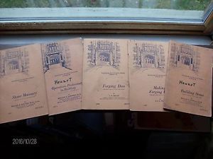 VINTAGE INSTRUCTION MANUALS FROM 1940&#039;S STONE WORK, FORGING DIES,MORE. INT&#039;L SCH