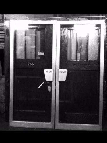2 Cool Commercial ALUMINUM Doors No Frame 36&#034; W  X  84&#034; H Salvage Cleveland