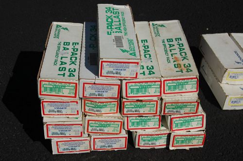 Bulk Lot 17 NEW Advance V3S34TP E-Pack 34 Rapid Start Lamp Ballast 3 F40T12 Lamp