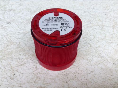 Siemens 8WD4 420-5AB Red Steady Stack Light 8WD4420-5AB 8WD44205AB (TSC)