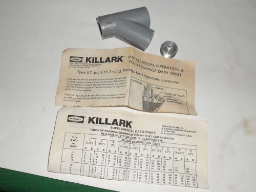 hubbell killark type ey/eys sealing fitting for hazardous locations