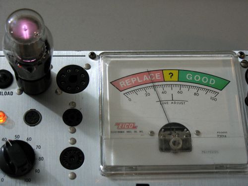 Eico 628 tube tester + manual copy, repaired calibrated tested. fully working! for sale