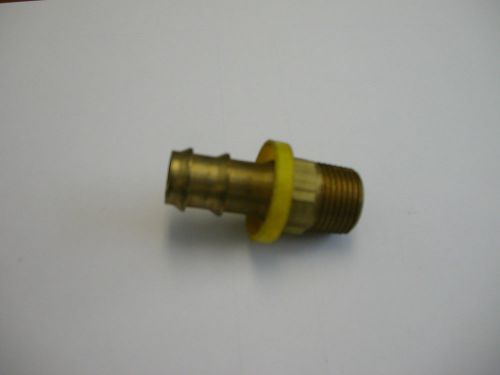 Brass 1/2 barb hose x 3/8 mpt fitting for sale