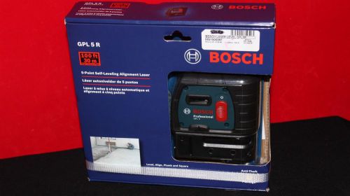 New Bosch GPL5 R 5-Point Alignment Laser Free Shipping FACTORY SEALED!!!
