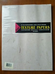Laser Printer Paper 100 Ct. Beige Texture 8.5 x 11 Letterhead by Action NEW