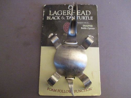 Lagerhead Black &amp; Tan Turtle Guinness Spoon - Brutul Snapper Bottle Opener ~
