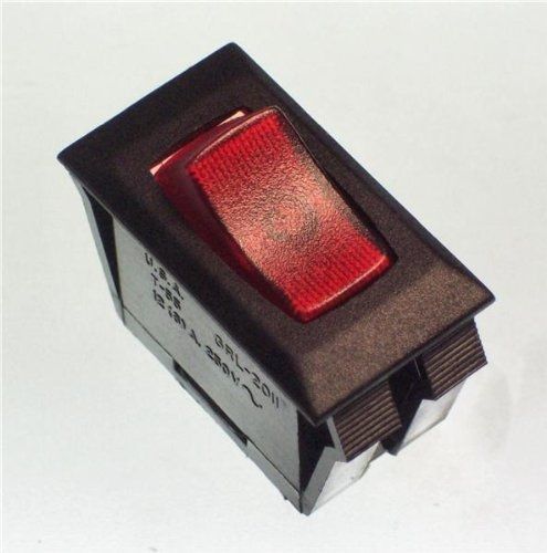 CW Industries Illuminated Rocker Switches 16A SPST-NO ON/OFF (1 piece)