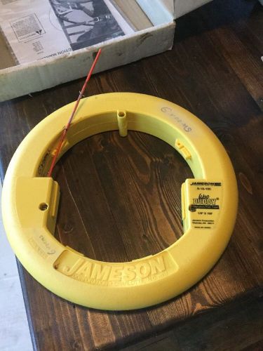 Jameson wee buddy fiberglass fish tape 1/8&#034; x 100&#039; non-conductive 8-18-100 for sale