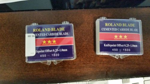 LOT (2) 3-Pack Roland Type Replacement Cemented Carbide Blade Set 45 degree