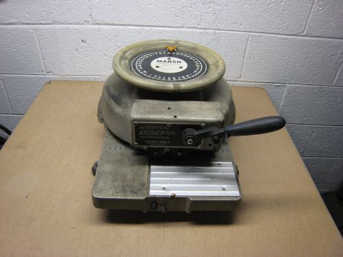 MARSH STENCIL CO MODEL H 1/2&#034; 13mm 34622 INDUSTRIAL ROTARY STENCIL PRESS CUTTING