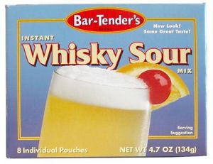 KegWorks Whiskey Sour Bar-Tenders Instant Cocktail Mix: Case of 12 Boxes (96